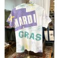 画像3: 90's USA製 ビンテージ【FRUIT OF THE LOOM 】フルーツオブザルーム【MARDI GRAS】【白】総柄【 Tシャツ】【サイズL】<br> (3)