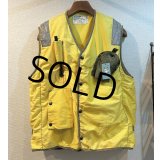 【デッドストック】80's ビンテージ【U.S.NAVY】【ライフプリザーバーベスト】【黄色】【デッキベスト】【サイズＭ】 
