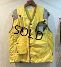 【デッドストック】80's ビンテージ【U.S.NAVY】【ライフプリザーバーベスト】【黄色】【デッキベスト】【サイズＭ】 