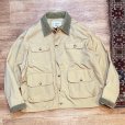 画像4: 80's~【L.L.Bean 】【L.L.ビーン】ビンテージ【ベージュ×襟緑コーデュロイ】【フォレストキーパージャケット】【サイズXL】<br> (4)