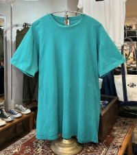 90’s【USA製】【Russell】【ラッセル】【エメラルドグリーン】無地【Tシャツ】【サイズXL】 