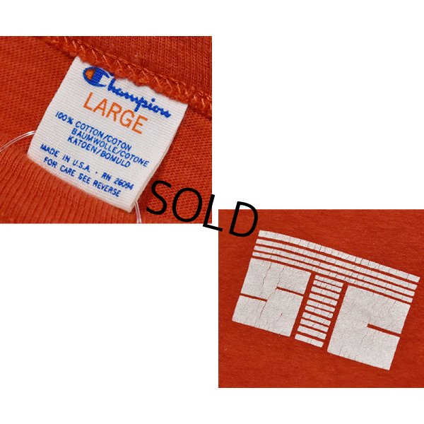 画像2: 【80's】【USA製】【ビンテージ】【チャンピオン】【Champion】STC【赤】【Tシャツ】【サイズL】 