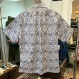 画像3: USA製【Cooke Street】クックストリート 魚柄【グレー】アロハシャツ【半袖シャツ】【サイズS】<br> (3)