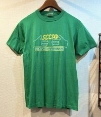 【~90's】【USA製】【ビンテージ】【Hanes】ヘインズ【SCCAP】緑【Tシャツ】【サイズL】 