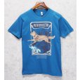 画像1: 【USA製】ビンテージ【american apparel】【青】【Me without You】【キツネ】Tシャツ【サイズM】<br> (1)