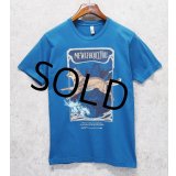 【USA製】ビンテージ【american apparel】【青】【Me without You】【キツネ】Tシャツ【サイズM】 