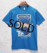 【USA製】ビンテージ【american apparel】【青】【Me without You】【キツネ】Tシャツ【サイズM】 