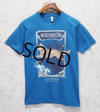 【USA製】ビンテージ【american apparel】【青】【Me without You】【キツネ】Tシャツ【サイズM】 