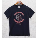 ビンテージ【GILDAN】【ギルダン】【CELEBRATING HOMECOMING】【黒】【肉球プリント】【Tシャツ】【サイズS】 