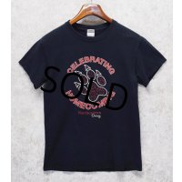 ビンテージ【GILDAN】【ギルダン】【CELEBRATING HOMECOMING】【黒】【肉球プリント】【Tシャツ】【サイズS】 