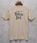 【80's~】【USA製】【ビンテージ】【Bantam】バンタム【ベージュ】【DISCOVER YUKON JACK】【Tシャツ】【サイズL】 