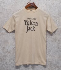 【80's~】【USA製】【ビンテージ】【Bantam】バンタム【ベージュ】【DISCOVER YUKON JACK】【Tシャツ】【サイズL】 