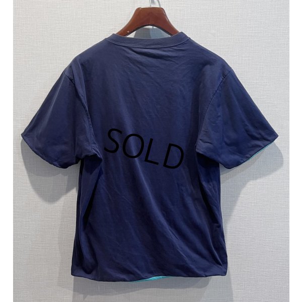 画像5: 90's【USA製】 ビンテージ【ランズエンド】【LANDS' END】【紺×エメラルド】【リバーシブル】【ダブルフェイス】【Tシャツ】【サイズM】 