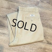 【ラルフローレン】POLO RALPH LAUREN【ANDREW PANT】アンドリューパンツ【ベージュ】２タック【コットンパンツ】【33×30】 