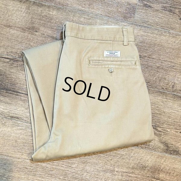 画像1: 【ラルフローレン】POLO RALPH LAUREN【ANDREW PANT】アンドリューパンツ【ベージュ】２タック【コットンパンツ】【33×30】 