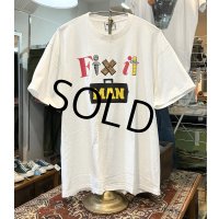 90's【USA製】【ビンテージ】【Lee】リー【FIXIT MAN】【ツール】プリント【白】Tシャツ【サイズＸＬ】 