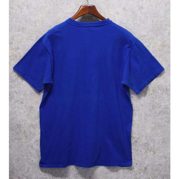 画像3: 90’s【USA製】【Russell】【ラッセル】ブルー【青】無地【コットン】【Tシャツ】【サイズXL】 