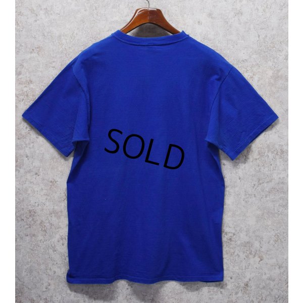 画像3: 90’s【USA製】【Russell】【ラッセル】ブルー【青】無地【コットン】【Tシャツ】【サイズXL】 
