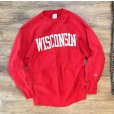 画像1: 90’ｓ USA製 ビンテージ【Champion】チャンピオン【リバースウィーブ】WISCONSIN【赤】【スウェット】【サイズXL】<br> (1)