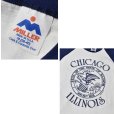 画像2: デッドストック 80's【USA製】MILLER【ミラー】ビンテージ【CHICAGO】【ILLINOIS】白ｘ紺【ラグラン】【Ｔシャツ】【サイズＭ】<br> (2)