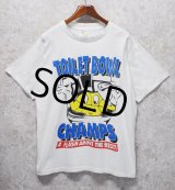 90's ビンテージ【GUS MACKER】【TOILET BOWL CHAMPS】白【 Tシャツ】【サイズXL】 