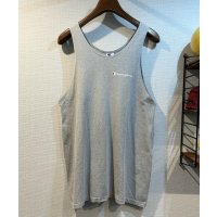 【90's】【USA製】【ビンテージ】【チャンピオン】【Champion】胸ロゴプリント【グレー】タンクトップ【サイズL】 