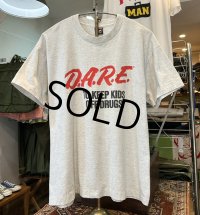 90's【USA製】ビンテージ【SCREEN STARS】スクリーンスターズ シングルステッチ【D.A.R.E.】グレー【Tシャツ】【サイズXL】 