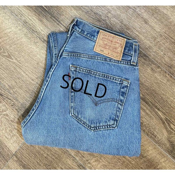 画像1: 90's【ビンテージ】【USA製】【LEVI'S】【リーバイス】【501】【デニムパンツ】【34×30】