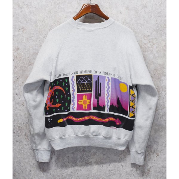 画像3: 90's【USA製】【ONEITA】【オニータ】【ビンテージ】【ARIZONA】【サボテン】【クルーネック】【スウェット】【サイズXL】 