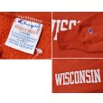画像2: 90’ｓ USA製 ビンテージ【Champion】チャンピオン【リバースウィーブ】WISCONSIN【赤】【スウェット】【サイズXL】<br> (2)