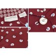 画像2: ビンテージ【BANANA REPUBLIC】バナナリパブリック【エンジ×白花柄】【レーヨンシャツジャケット】レディース古着【サイズS】<br> (2)
