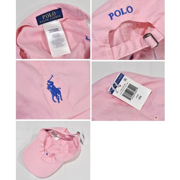 画像2: 未使用品 POLO RALPH LAUREN【ポロラルフローレン】【ピンク】ロゴキャップ【ベースボールキャップ】【サイズフリー】 