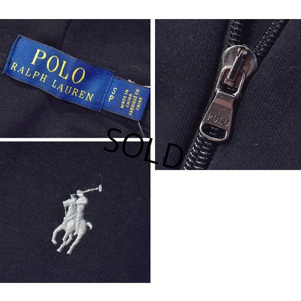 画像2: RALPH LAUREN【ラルフローレン】ビンテージ【黒】フルジップパーカー【サイズS】 