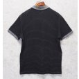 画像3: ビンテージ【ラコステ】【LACOSTE】【REGULAR FIT】胸ロゴ【黒×白】ボーダー【ポロシャツ】【サイズ６】<br> (3)