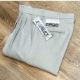 画像1: 90's デッドストック【ビンテージ】USA製【FOGLEY】【グレー】チェック柄【3タック】【スラックス】【W30】<br> (1)