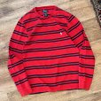 画像1: 未使用【POLO RALPH LAUREN】【ラルフローレン】赤ｘ紺ボーダー ロンT【サーマルロンT】【サイズM】<br> (1)