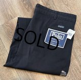 未使用品!!【ラルフローレン】POLO RALPH LAUREN【ANDREW PANT】アンドリューパンツ【黒】２タック【コットンパンツ】【38×30】 