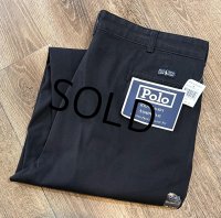 未使用品!!【ラルフローレン】POLO RALPH LAUREN【ANDREW PANT】アンドリューパンツ【黒】２タック【コットンパンツ】【38×30】 
