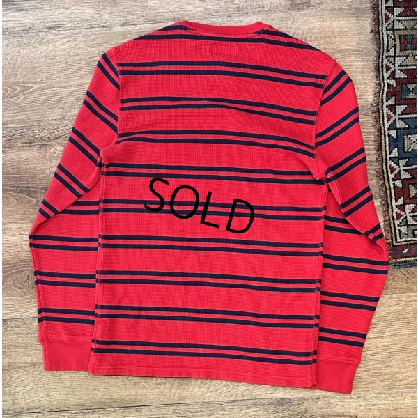 画像3: 未使用【POLO RALPH LAUREN】【ラルフローレン】赤ｘ紺ボーダー ロンT【サーマルロンT】【サイズM】 