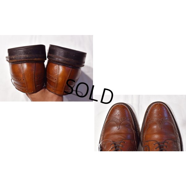 画像3: USA製【ビンテージ】【フローシャイム】FLORSHEIM【ブラウン】メダリオン【ウィングチップシューズ】【9D】【27cm程度】 