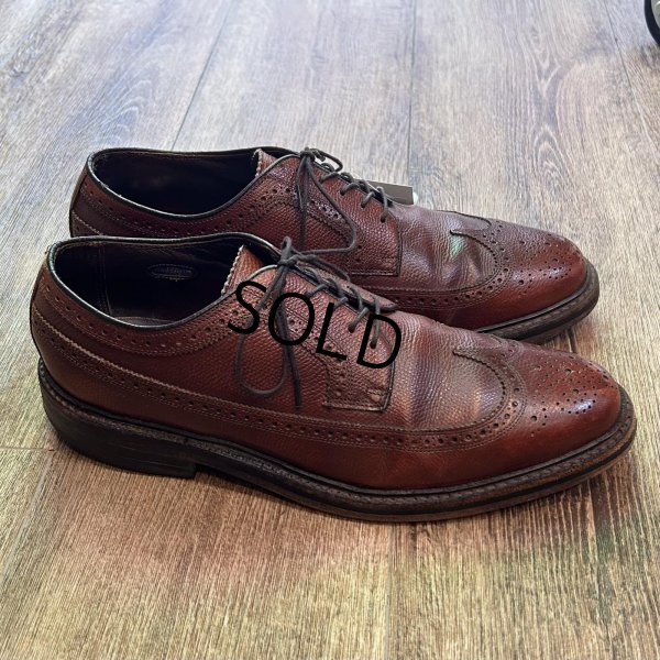 画像4: USA製【ビンテージ】【フローシャイム】FLORSHEIM【ブラウン】メダリオン【ウィングチップシューズ】【9D】【27cm程度】 