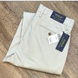 画像1: 未使用品【ラルフローレン】POLO RALPH LAUREN【ビンテージ】【ベージュ】【STRETCH CLASSIC FIT】【コットンパンツ】【33ｘ32】<br> (1)