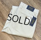 未使用品【ラルフローレン】POLO RALPH LAUREN【ビンテージ】【ベージュ】【STRETCH CLASSIC FIT】【コットンパンツ】【33ｘ32】 