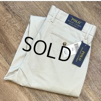 未使用品【ラルフローレン】POLO RALPH LAUREN【ビンテージ】【ベージュ】【STRETCH CLASSIC FIT】【コットンパンツ】【33ｘ32】 