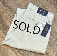 未使用品【ラルフローレン】POLO RALPH LAUREN【ビンテージ】【ベージュ】【STRETCH CLASSIC FIT】【コットンパンツ】【33ｘ32】 