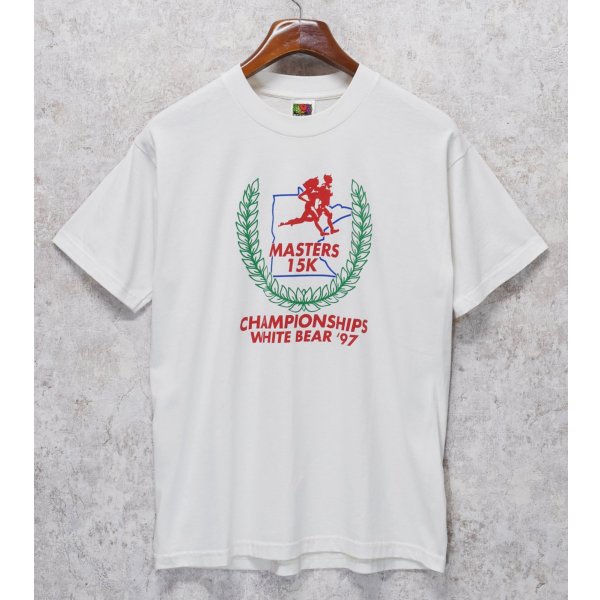 画像1: 90's【USA製】 ビンテージ【FRUIT OF THE LOOM 】フルーツオブザルーム【MASTERS 15K】【白】【 Tシャツ】【サイズL】 