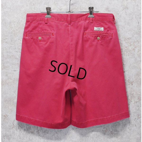 画像3: 【POLO RALPH LAUREN】オールドラルフローレン【TYLER SHORT】【赤】クラシックチノ【２タック】【ショートパンツ】【短パン】【コットンショーツ】【W34】 