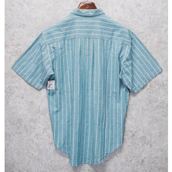画像3: 【デッドストック】90's【ビンテージ】【DOCKERS】ドッカーズ【リーバイス】【緑×白ストライプ】【半袖シャツ】【サイズＭ】 