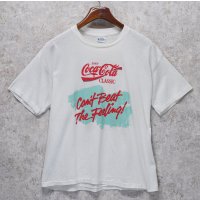 80's【USA製】 ビンテージ【コカ・コーラクラシック】【can't beat the feeling!】白【 Tシャツ】【サイズXL】 