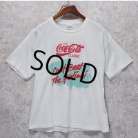 80's【USA製】 ビンテージ【コカ・コーラクラシック】【can't beat the feeling!】白【 Tシャツ】【サイズXL】 